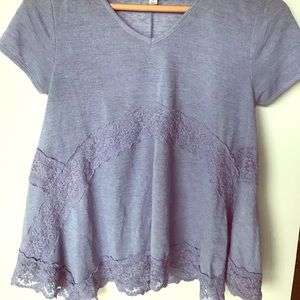 Summer short sleeve flowy top